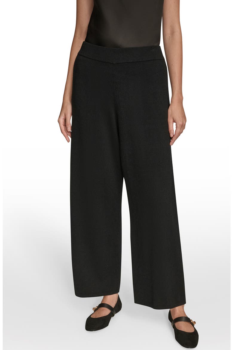 Pull On Sweater Pants, Main, color, BLACK