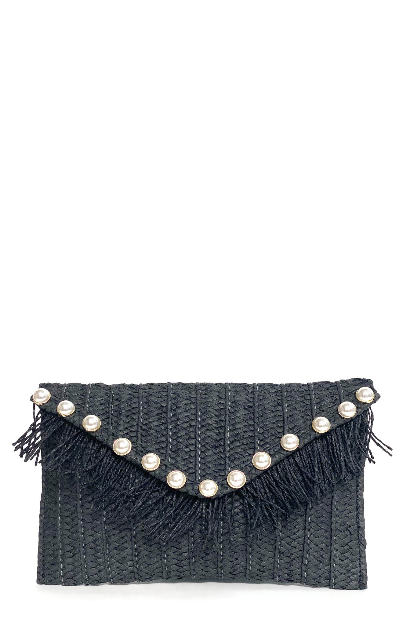 BTB Los Angeles Jojo Pearly Clutch, Main, color, 