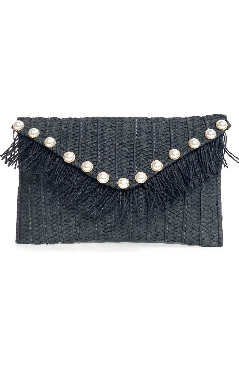 BTB Los Angeles Jojo Pearly Clutch, Main, color,