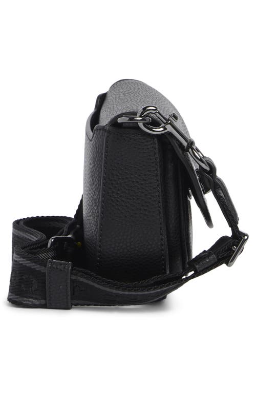 Marc Jacobs The Dtm Signet Turnlock Small Saddle Bag In Black