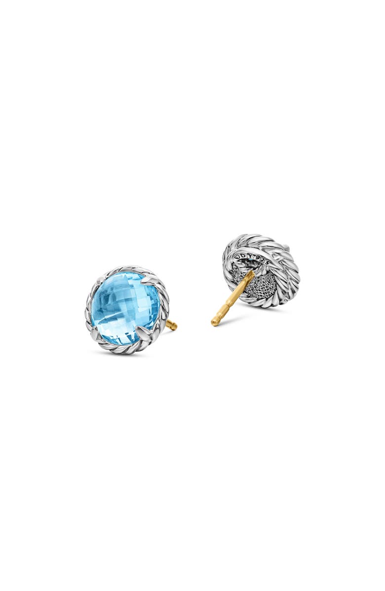 David Yurman Châtelaine Earrings, Alternate, color, Blue Topaz