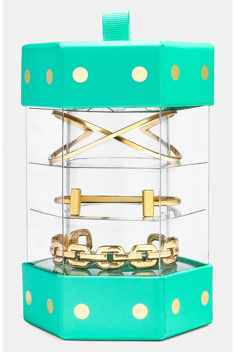'Classic: Everyday Bracelet Stack' Bangle Gift Set, Main, color, GOLD