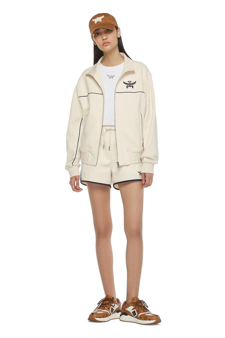 Essential Logo Ponte Track Jacket, Alternate, color, white