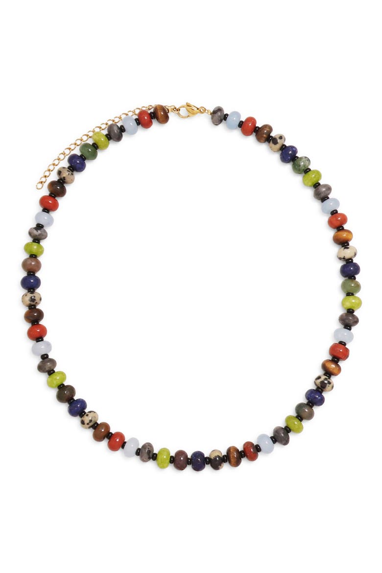 Palma Beaded Necklace, Main, color, NATURAL MULTI