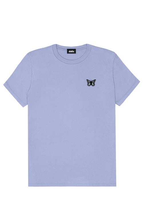 Dalix Butterfly Womens Relaxed Tee In Blue