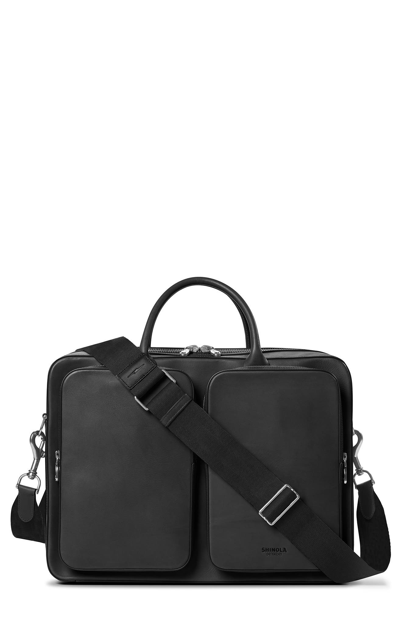 Shinola Canfield Traveler Briefcase, Main, color, 