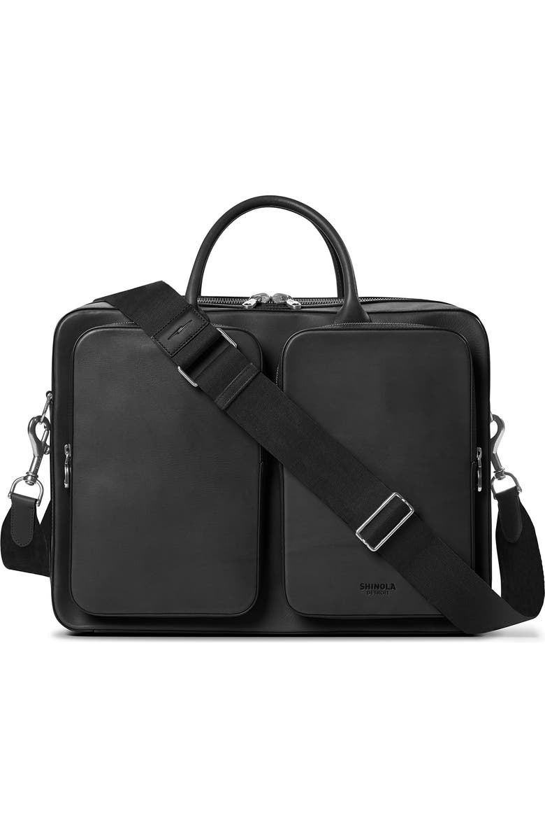Shinola Canfield Traveler Briefcase, Main, color,