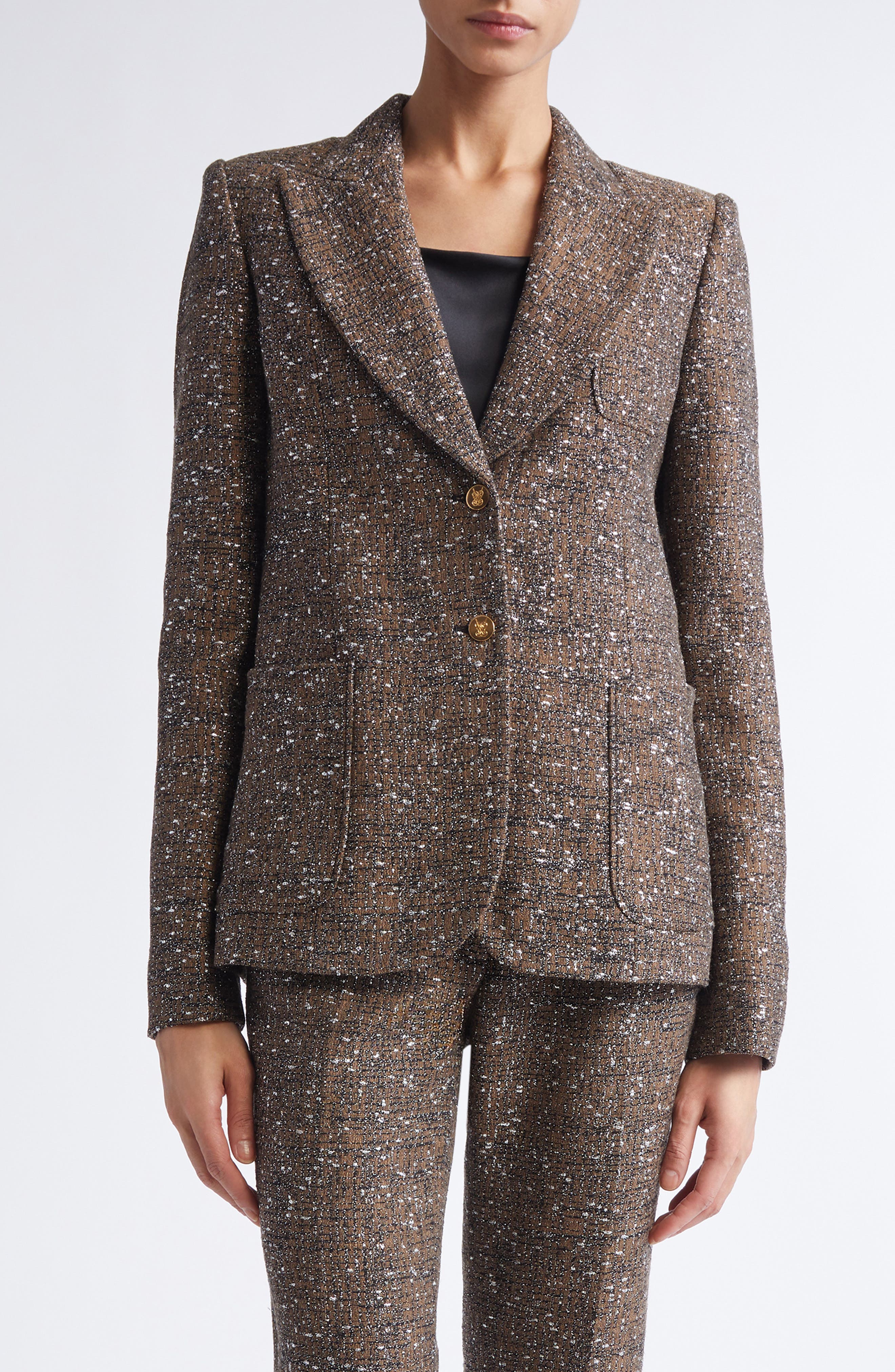 Metallic Melange Jacket