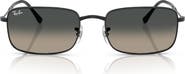Ray-Ban 56mm Gradient Rectangle Sunglasses