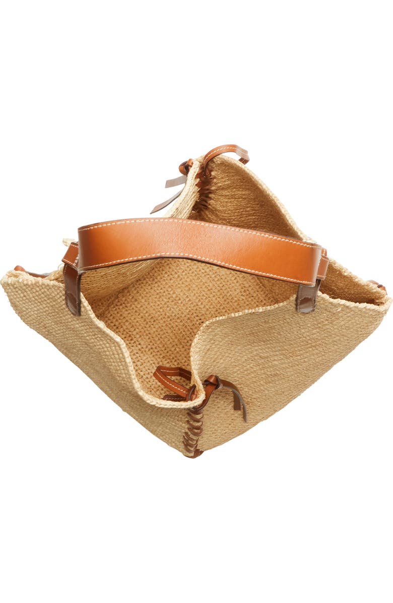 Isabel Marant Tampa Woven Raffia Tote, Alternate, color, Natural/ Cognac