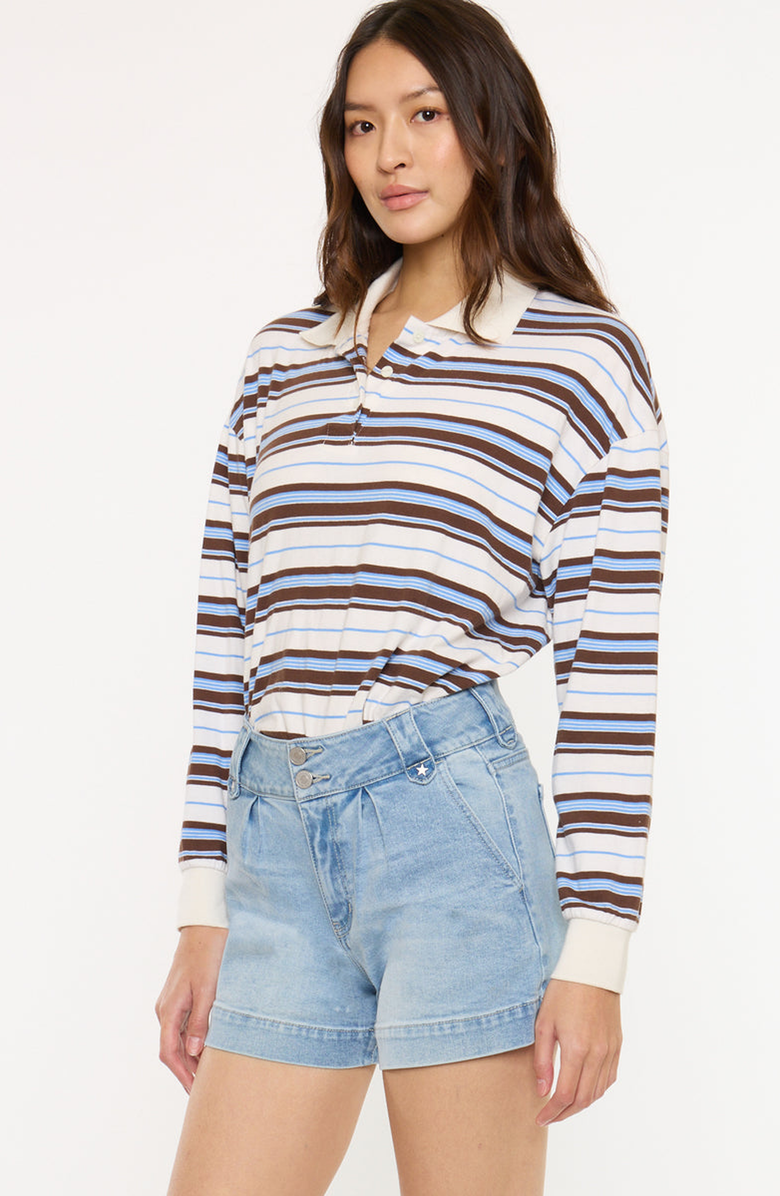 KanCan Bellinie High Rise Shorts, Alternate, color, Light Wash