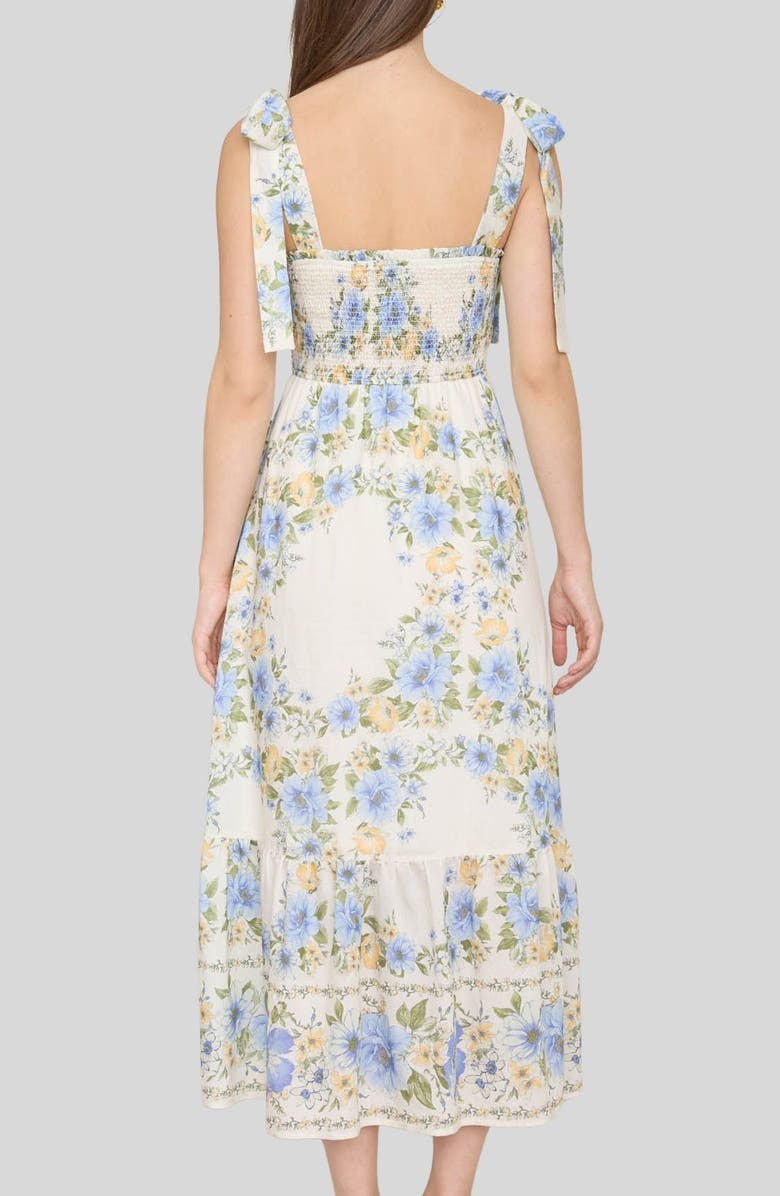 Blu Pepper Floral Midi Dress, Alternate, color,