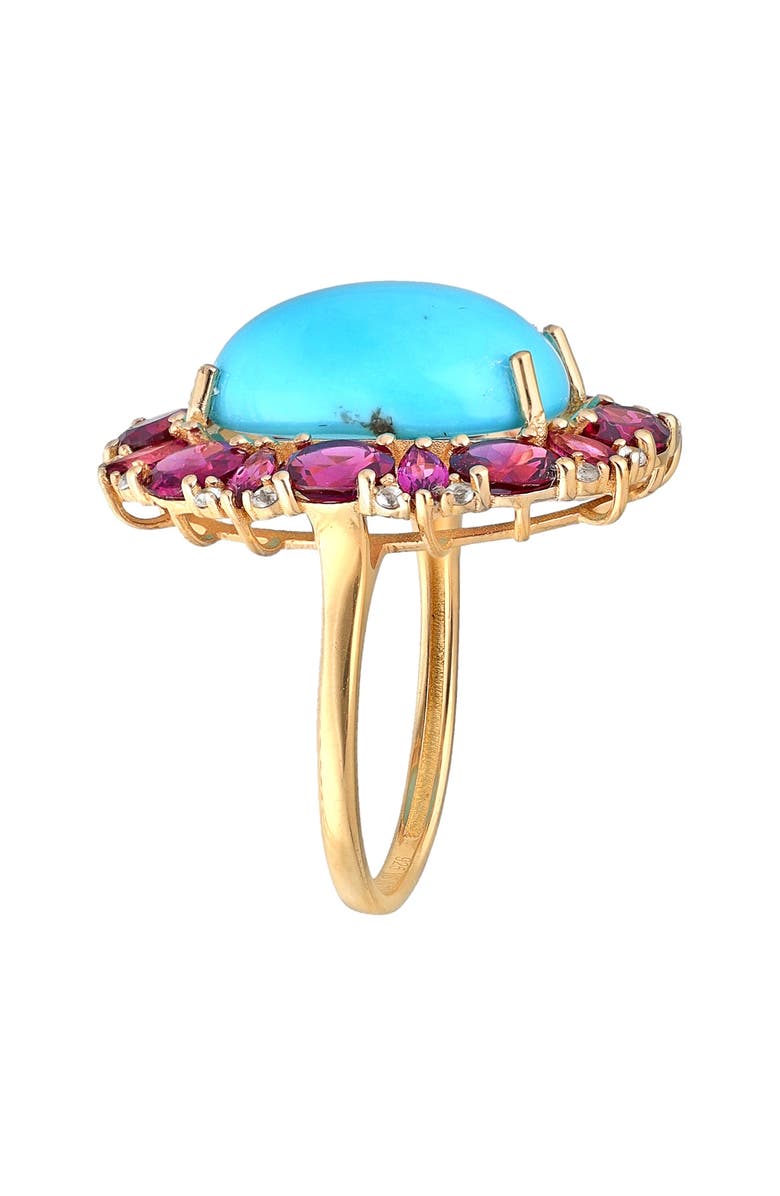 YS GEMS Turquoise Cluster Ring, Alternate, color,