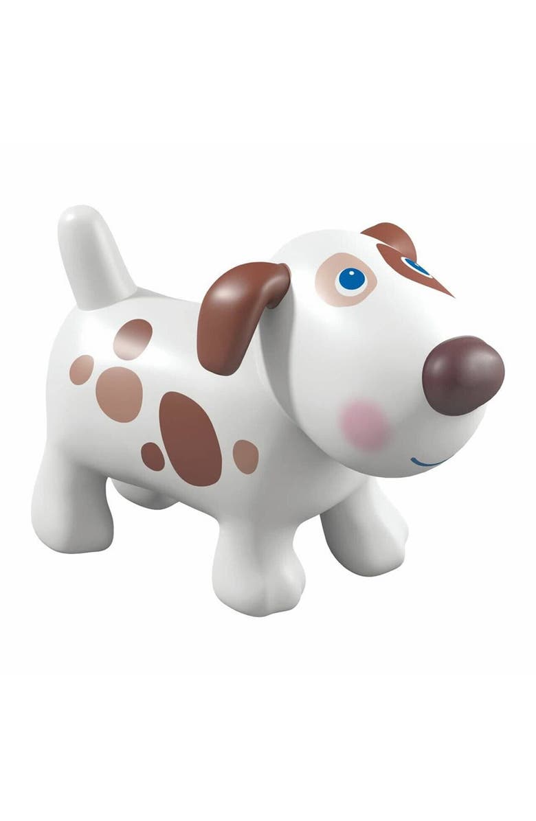 HABA Little Friends Dog Lucky - Pet Toy Figure with Doghouse & Wooden Bones, Alternate, color, Multi