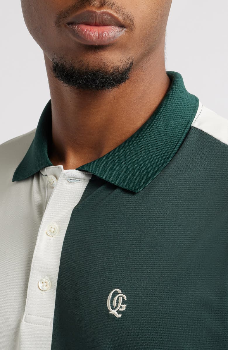 Quiet Golf Monogram Colorblock Golf Polo, Alternate, color, 