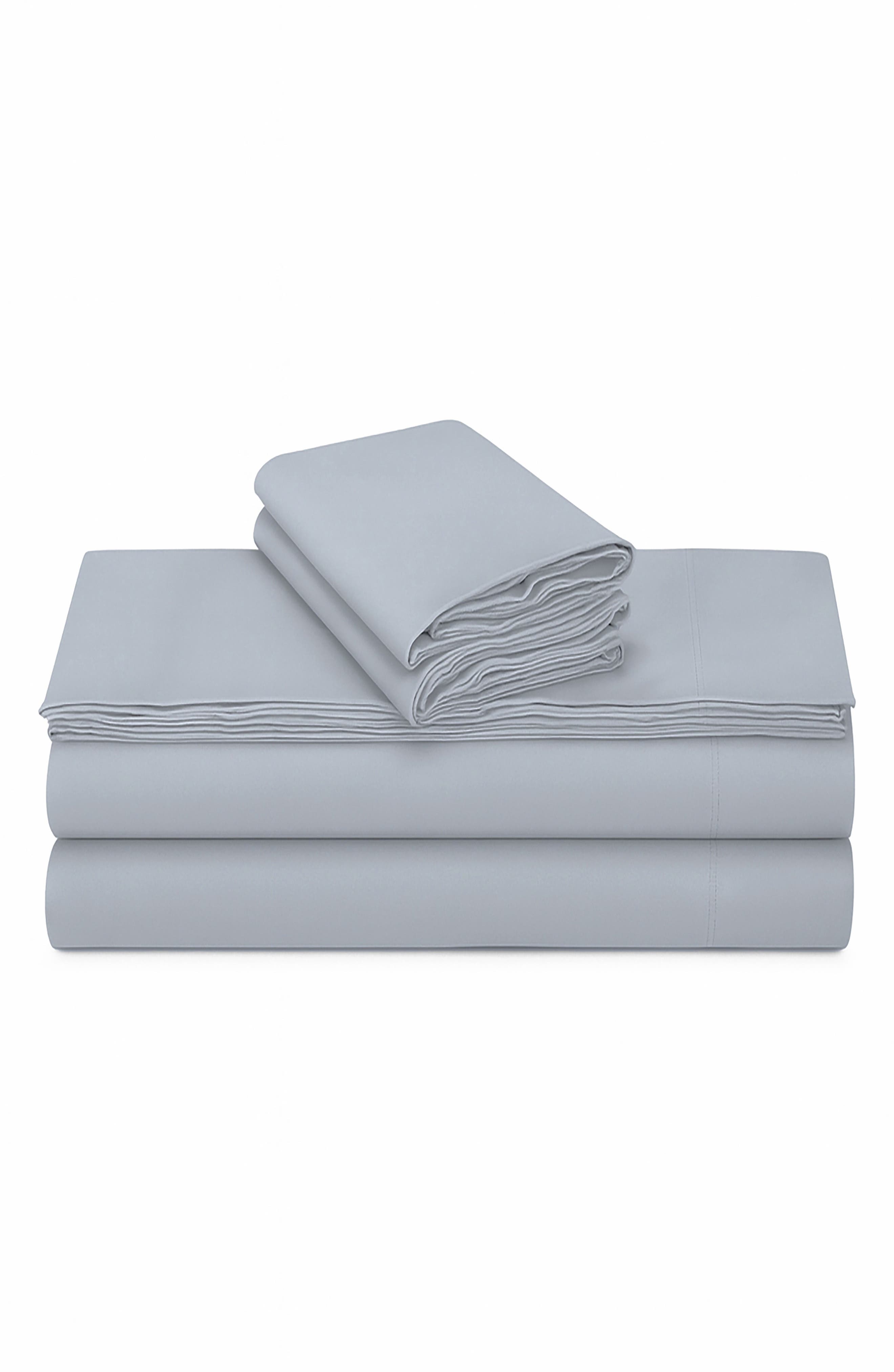 AZORES HOME Solid Cotton Flannel Sheet Set