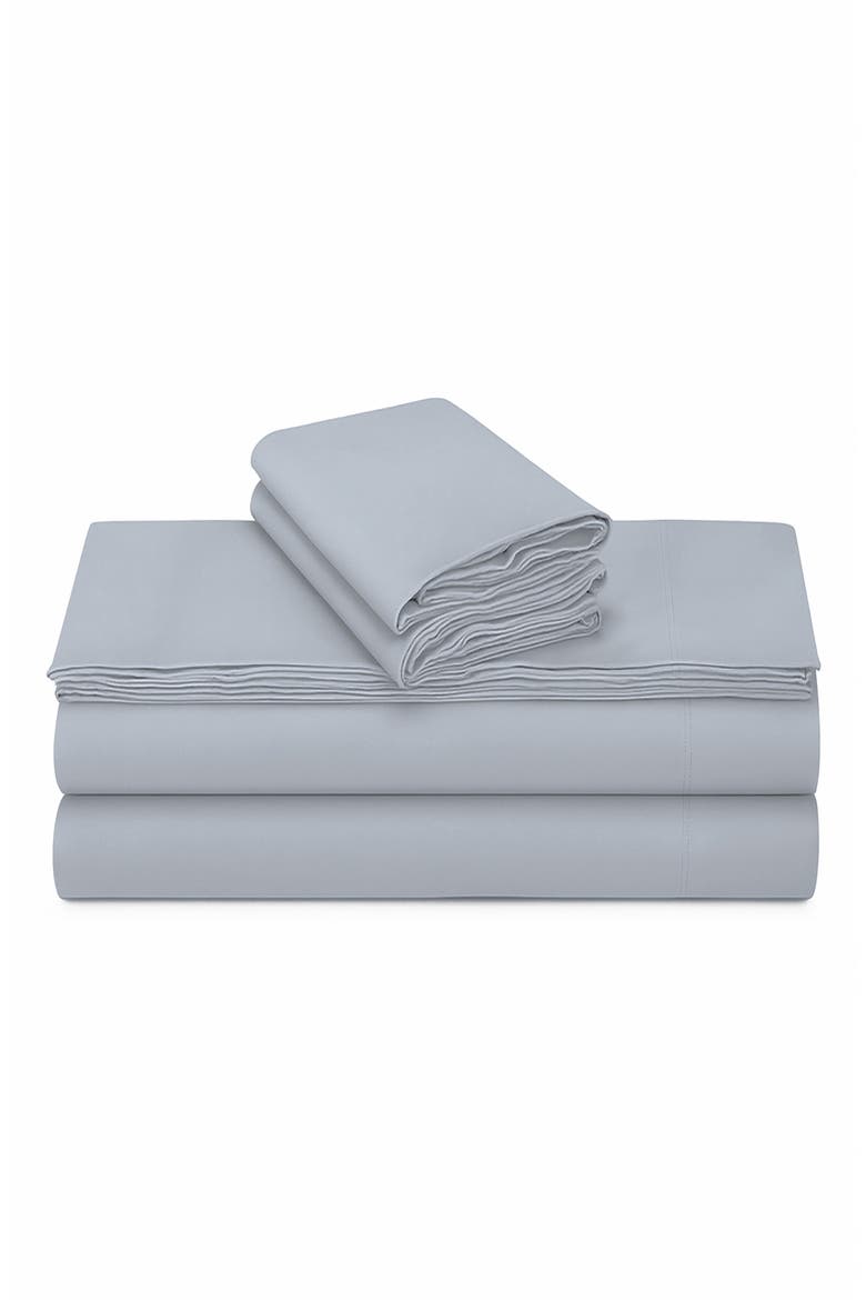 Solid Cotton Flannel Sheet Set, Main, color, LIGHT GREY