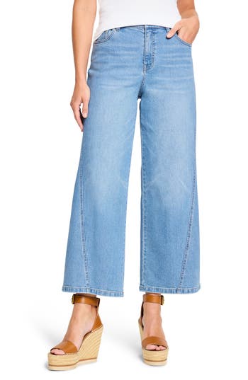 Nic + Zoe Nic+zoe 28 Forward Seam High Rise Weekend Jeans In Skyline In Blue
