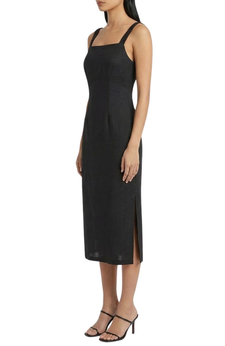 The Good Journey Linen Blend Midi Dress, Alternate, color,