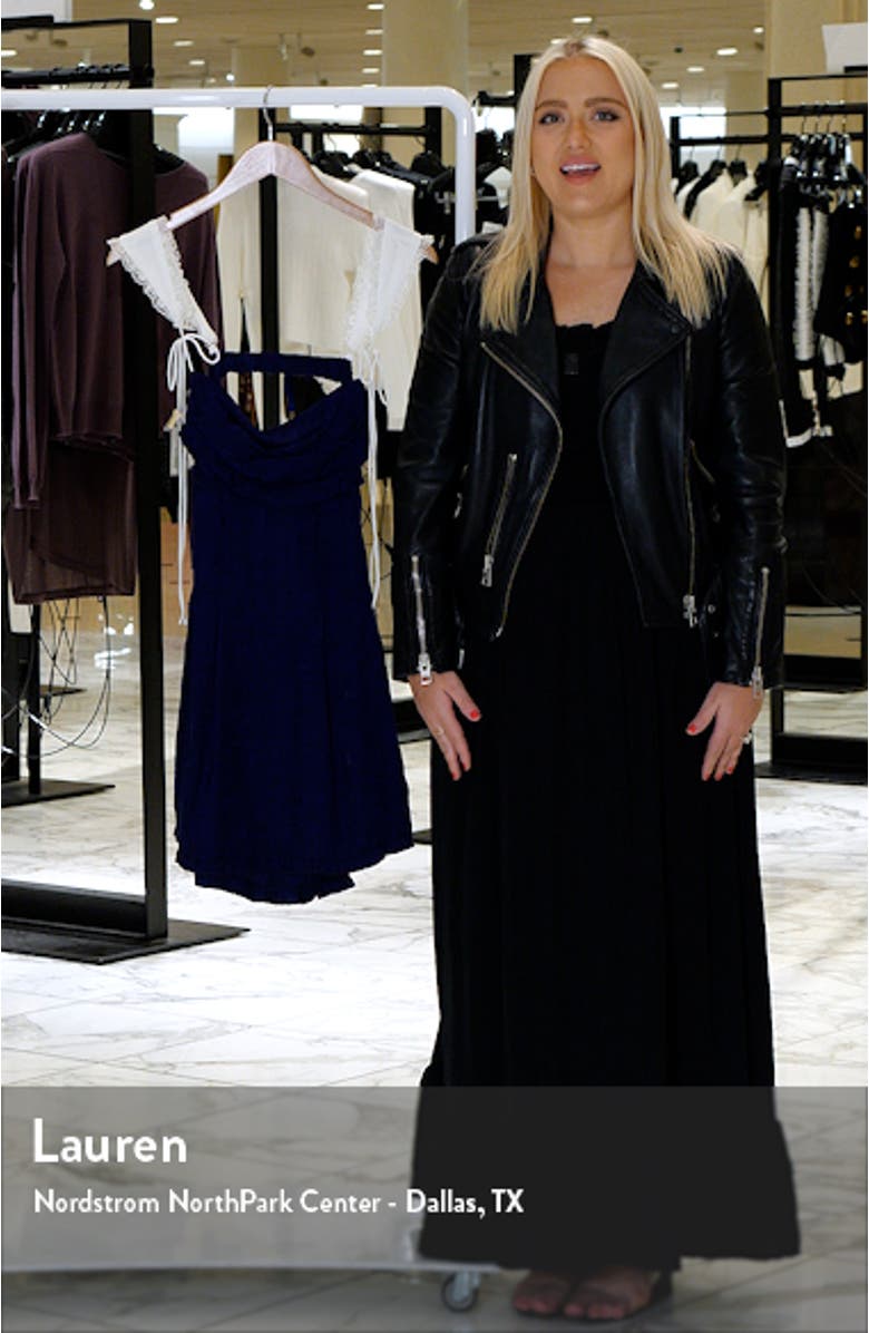 Holland Floral Jacquard Minidress, sales video thumbnail