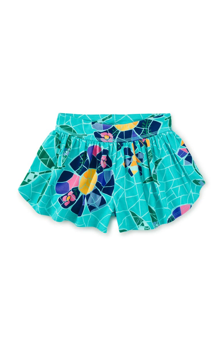 Tea Collection Sporty Petal Shorts, Main, color, Mosaic Floral