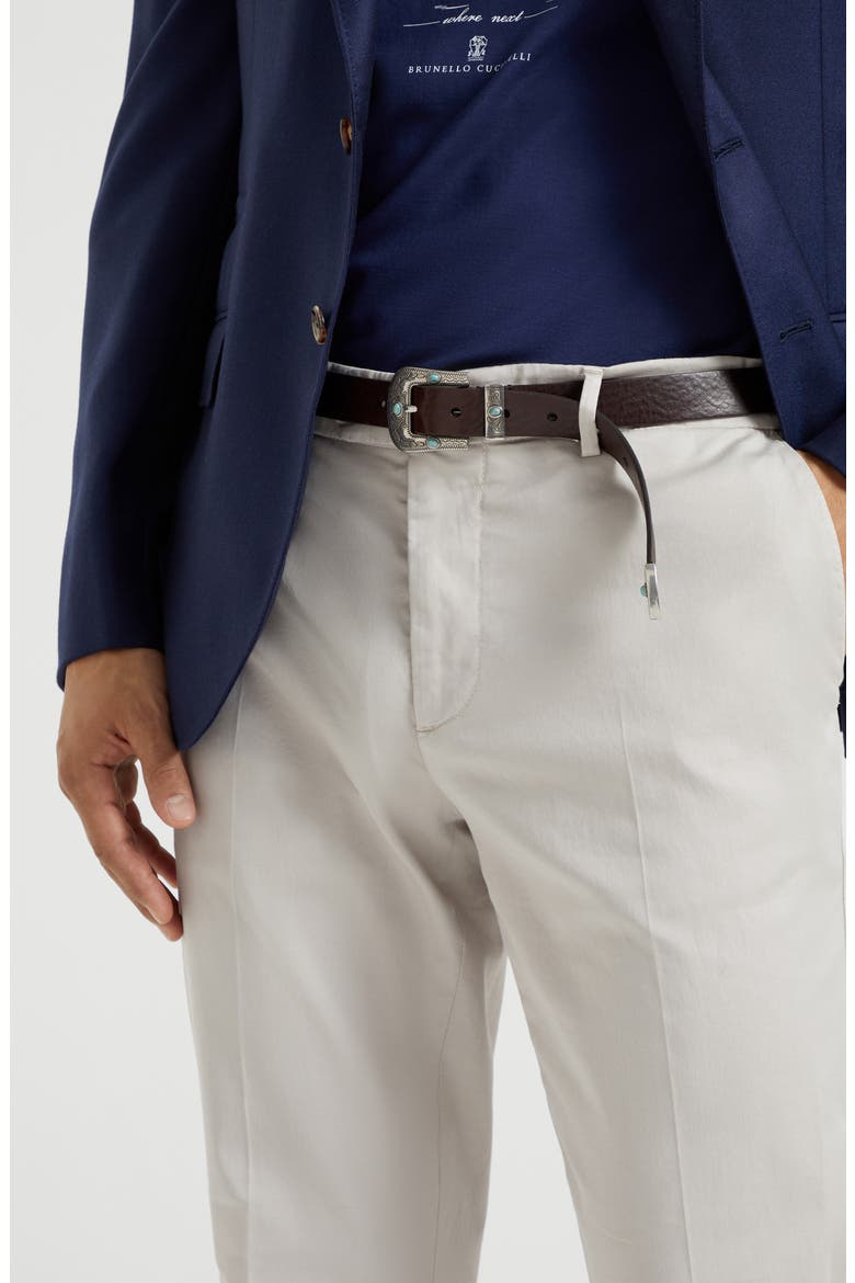 Gabardine garment dyed trousers, Alternate, color, Panama