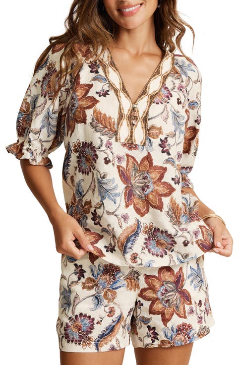 Mesa Shores Coastalina Linen Top