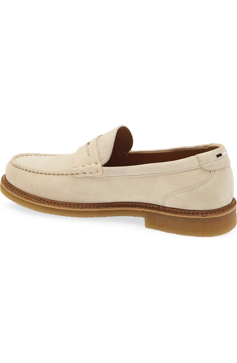 BOSS Kope Moc Toe Penny Loafer, Alternate, color, Open White