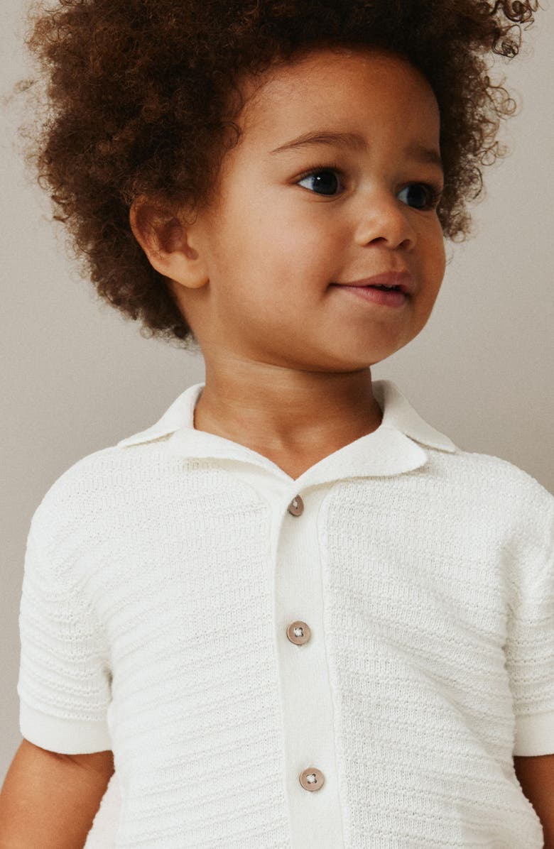 NEXT Kids' Collar Cardigan, Alternate, color, Neutral