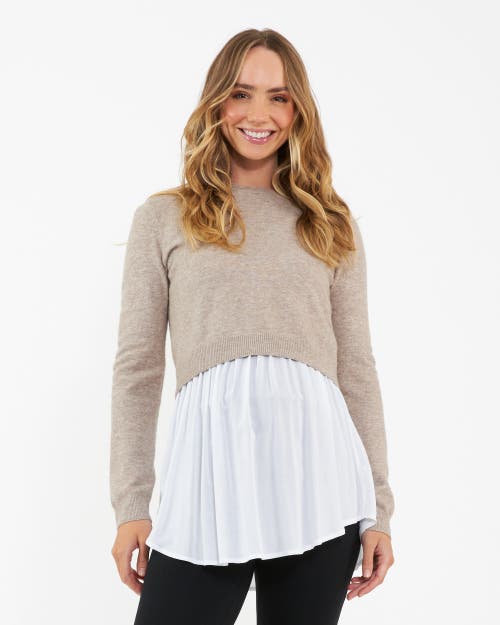 Ripe Maternity Sandy Detachable Maternity Nursing Top In Brown