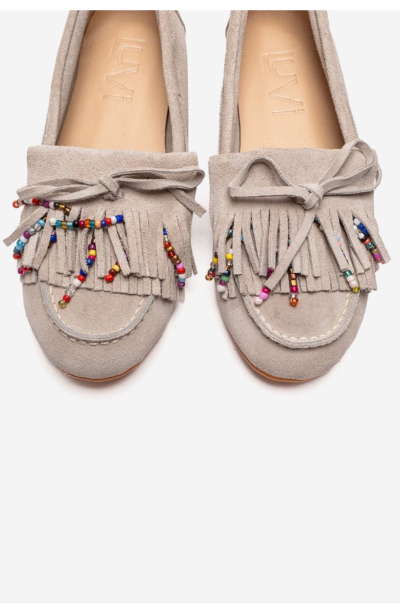 Forever & Always Shoes Evelyn Leather Loafer, Alternate, color, Beige Suede