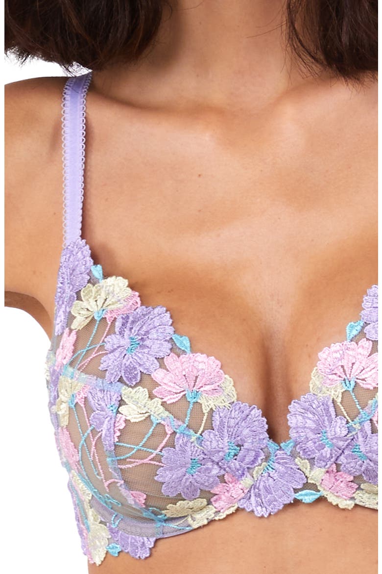 x Felicity Hayward Luna Embroidered Underwire Bra, Alternate, color, PASTEL
