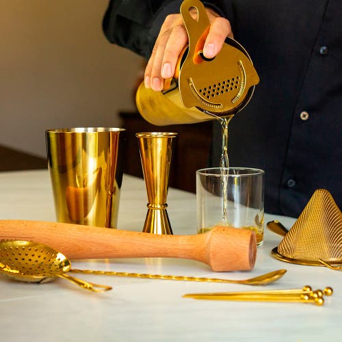 A Bar Above 14-piece Craft Bar Set, Gold In Gold
