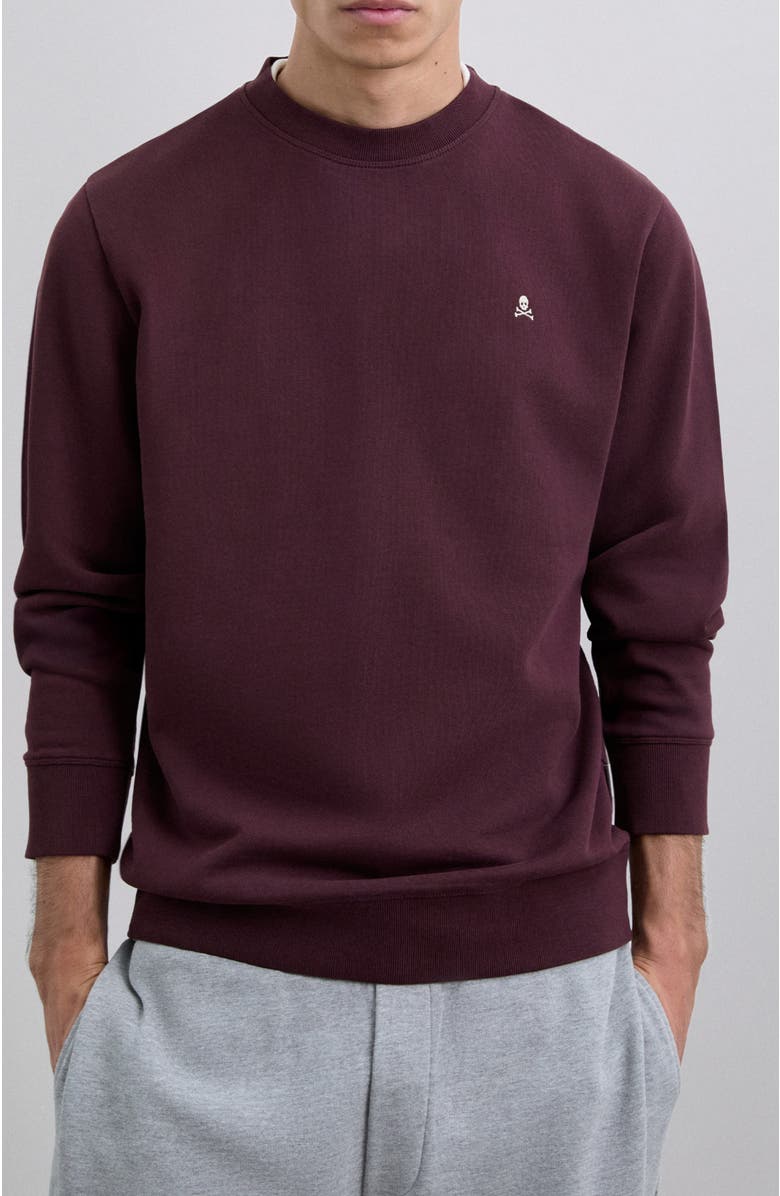 Scalpers Fade Contrast Sweater, Main, color, Burgundy