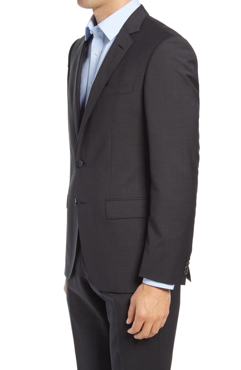 BOSS Huge Slim Fit Virgin Wool Sport Coat, Alternate, color, Black