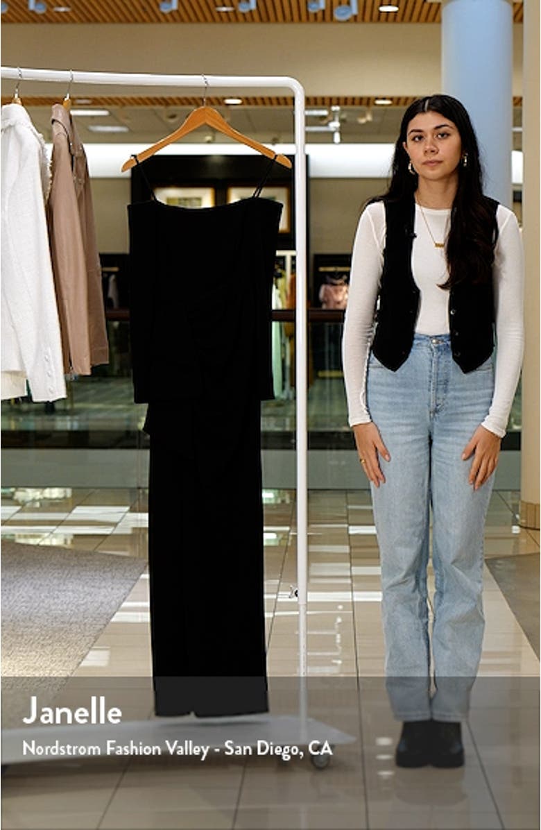 Strapless Long Sleeve Column Gown, sales video thumbnail