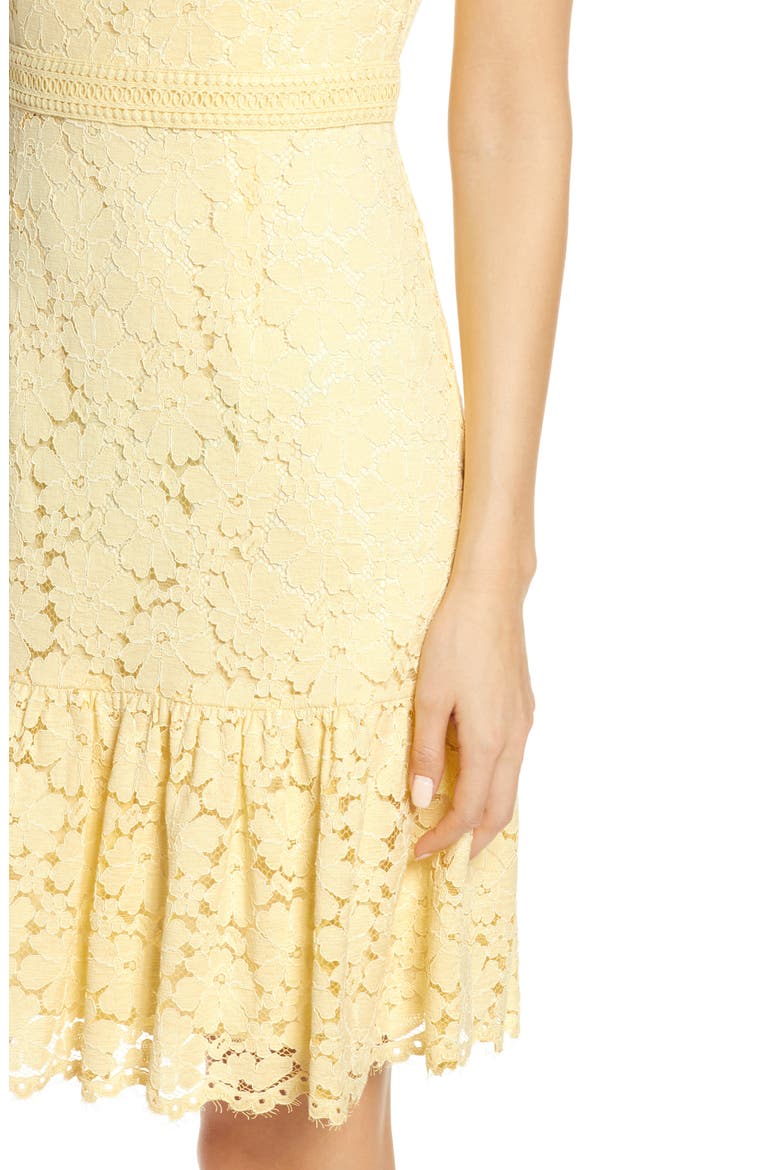 Lace Minidress, Alternate, color, YELLOW CLOVER