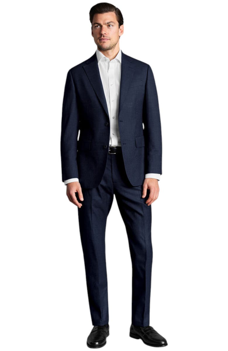 Charles Tyrwhitt Slim Fit End On End Ultimate Performance Suit Jacket, Alternate, color, Navy