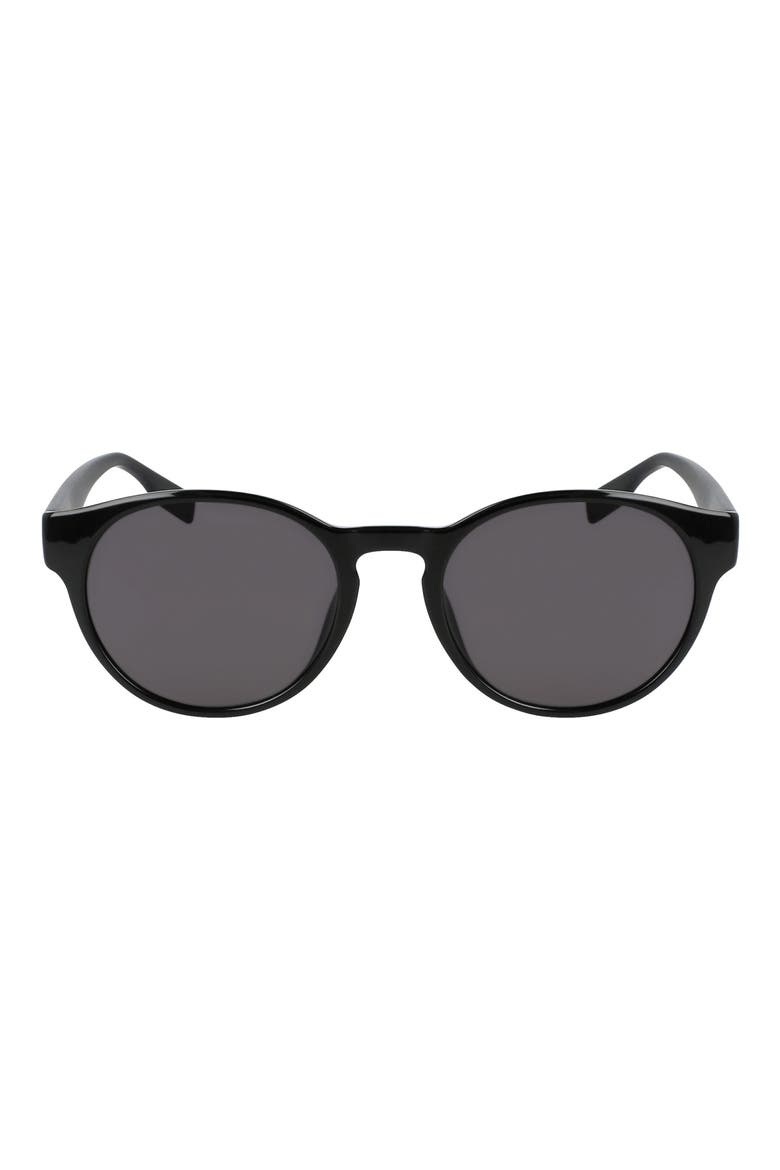 Malden 51mm Round Sunglasses, Main, color, BLACK/ BLACK