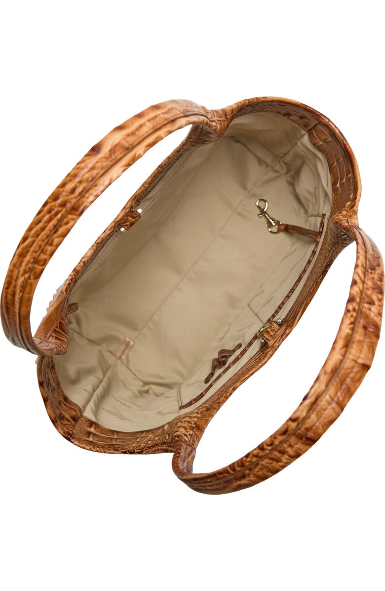 Brahmin Melora Croc Embossed Leather Tote, Alternate, color, Cinnamon
