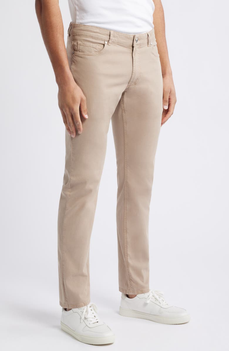 Peter Millar Crown Crafted Wayfare Five Pocket Pants, Alternate, color, Classic Khaki