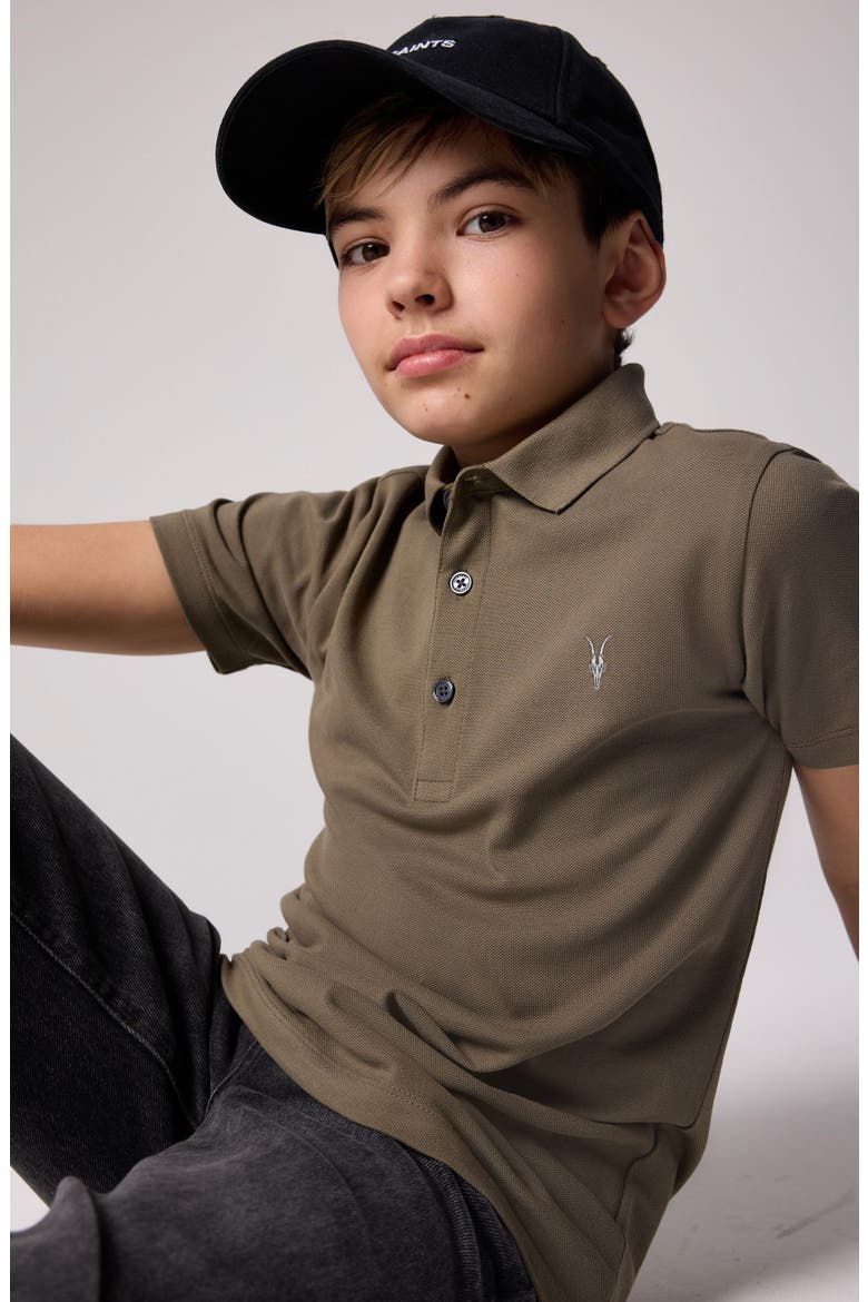 Kids' Cotton Polo, Alternate, color, GREEN