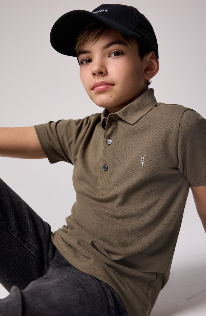 smALLSAINTS by ALLSAINTS Kids' Cotton Polo, Alternate, color, Green