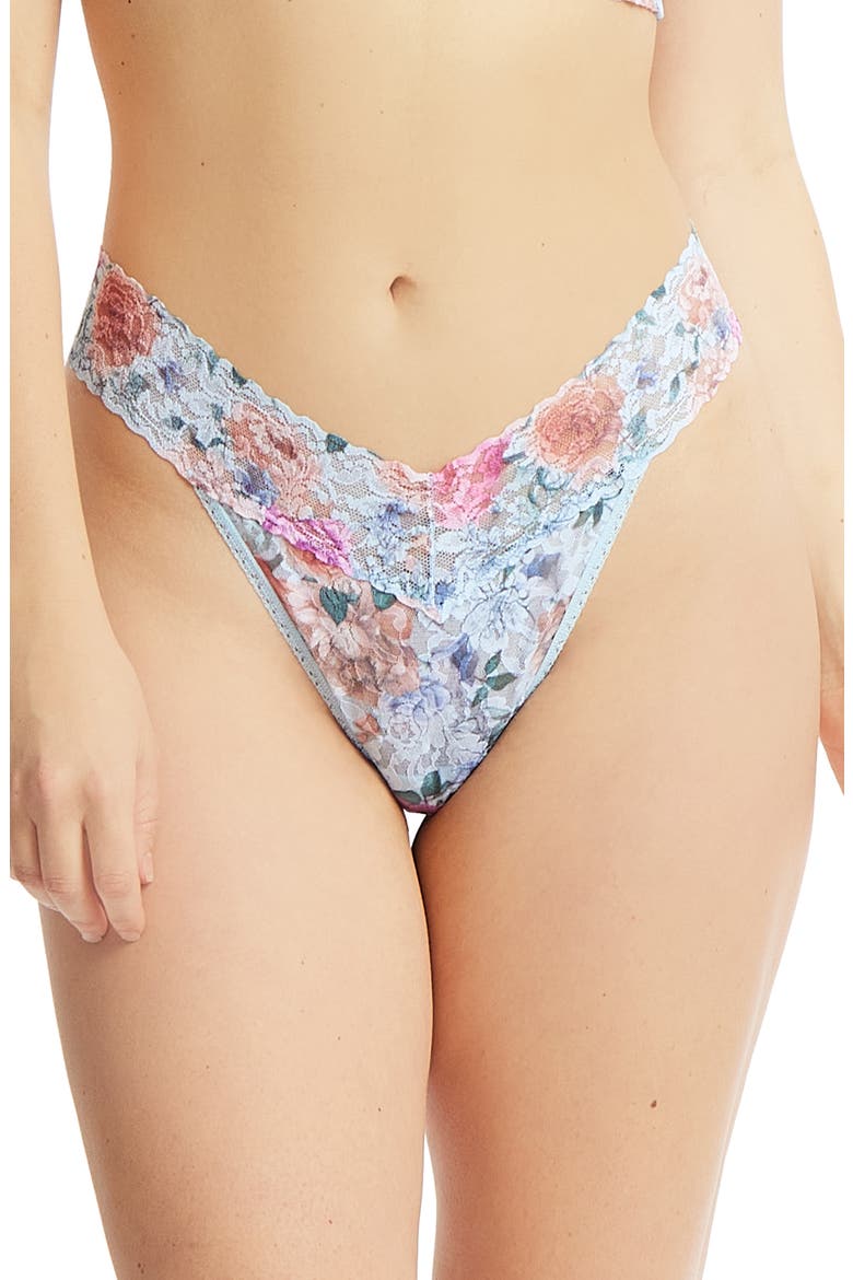 Print Original Rise Thong, Main, color, TEA FOR TWO