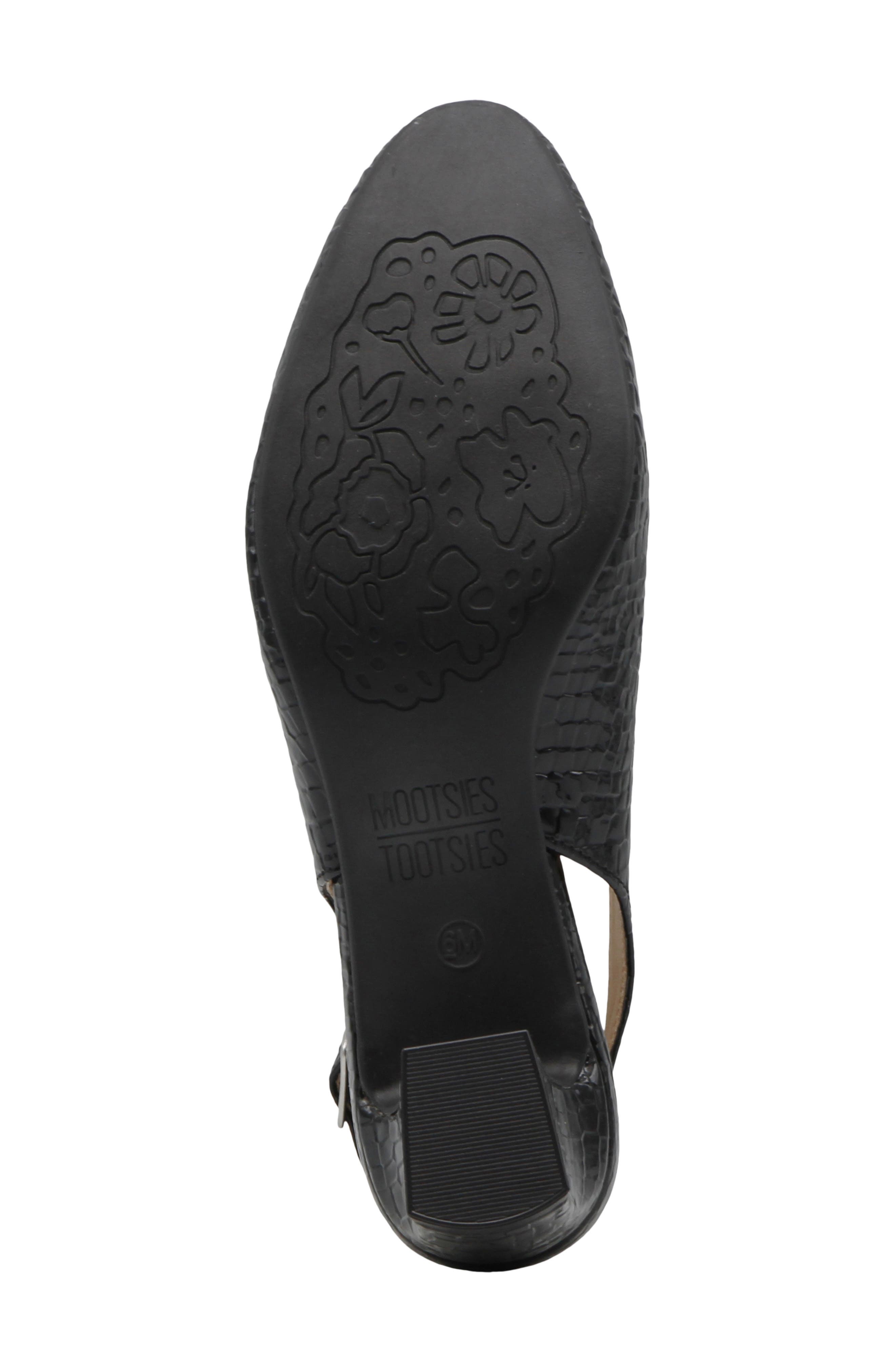Kvell Faux Leather Slingback Pump, Alternate, color, BLACK CROC
