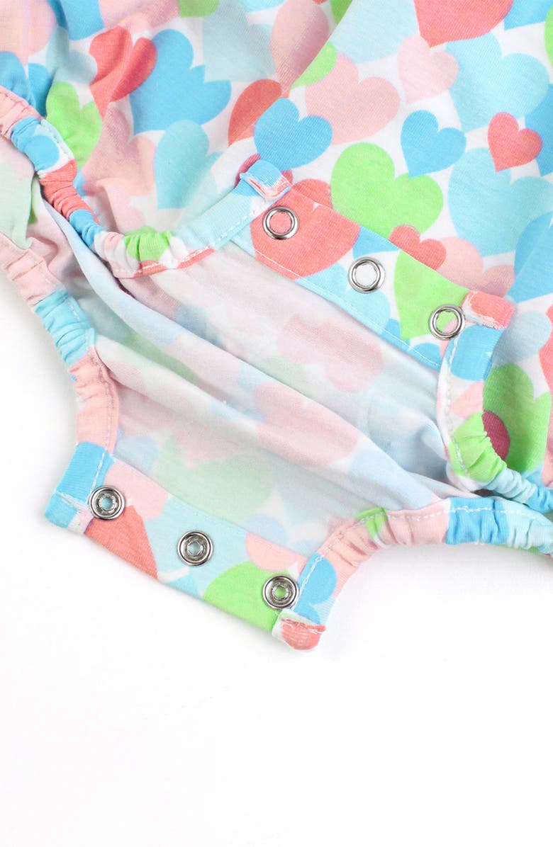 RuffleButts Bubble Romper & Headband Set, Alternate, color, 