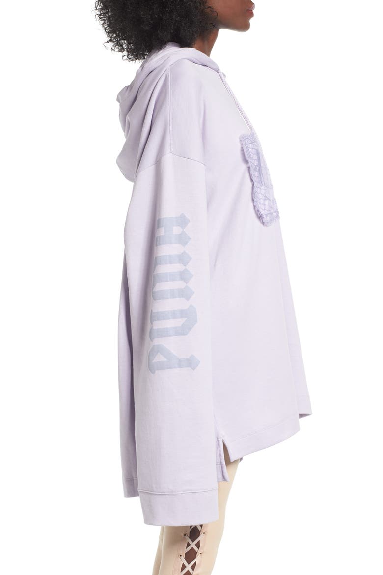 PUMA by Rihanna Lace Hoodie, Alternate, color, THISTLE