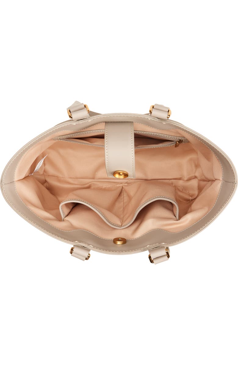 Sam Edelman Small Bay Leather Tote, Alternate, color, Light Taupe