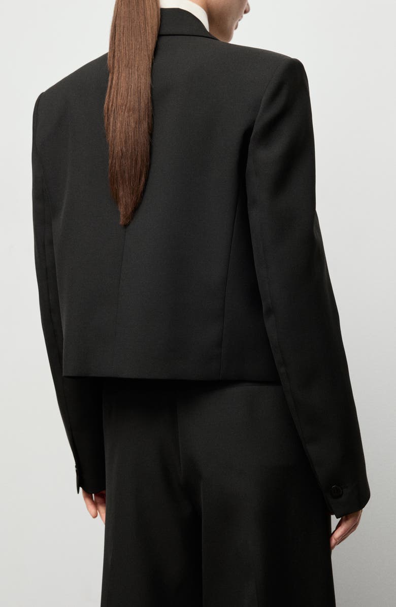 MANGO Crop Suit Blazer, Alternate, color, 