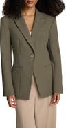 Kenneth Cole Peak Lapel Single Button Blazer